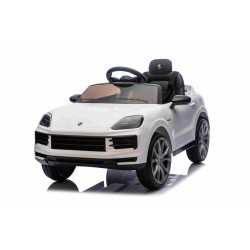 Elektrické autíčko Porsche Cayenne 12V s pohonom zadných kolies a licenciou (Jednomiestne),  biele