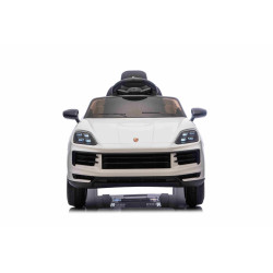 Elektrické autíčko Porsche Cayenne 12V s pohonom zadných kolies a licenciou (Jednomiestne),  biele