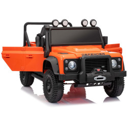 Elektrické autíčko Land Rover Defender 110 SVX 12V,  oranžové