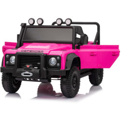 Elektrické autíčko Land Rover Defender 110 SVX 12V,  ružové