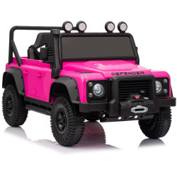 Elektrické autíčko Land Rover Defender 110 SVX 12V,  ružové