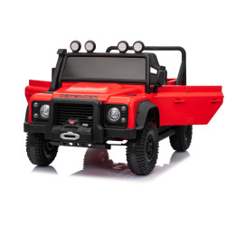 Elektrické autíčko Land Rover Defender 110 SVX 12V,  červené