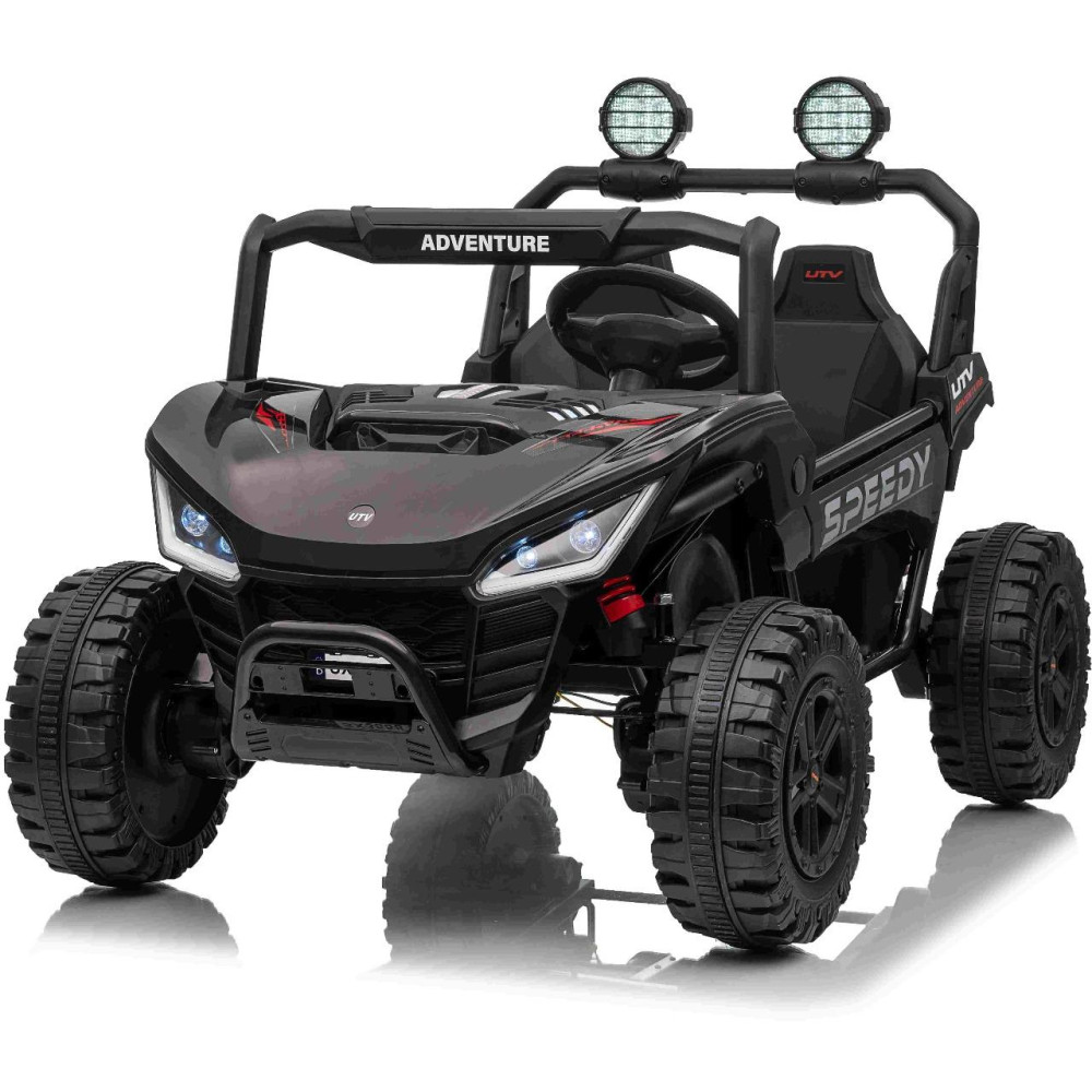 Elektrické autíčko T-REX Ride 4x4 Dvojmiestne 24V,  čierne