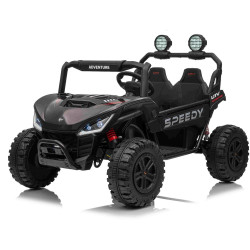 Elektrické autíčko T-REX Ride 4x4 Dvojmiestne 24V,  čierne