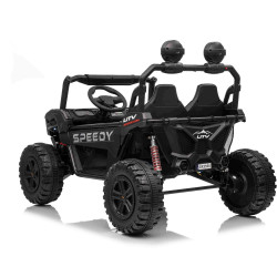 Elektrické autíčko T-REX Ride 4x4 Dvojmiestne 24V,  čierne