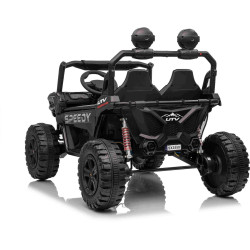 Elektrické autíčko T-REX Ride 4x4 Dvojmiestne 24V,  čierne