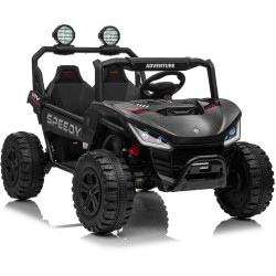 Elektrické autíčko T-REX Ride 4x4 Dvojmiestne 24V,  čierne