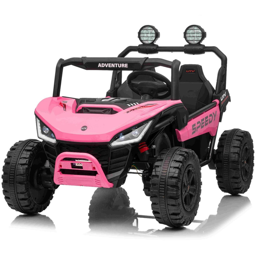 Elektrické autíčko T-REX Ride 4x4 Dvojmiestne 24V,  ružové