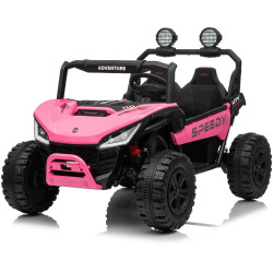 Elektrické autíčko T-REX Ride 4x4 Dvojmiestne 24V,  ružové