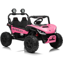 Elektrické autíčko T-REX Ride 4x4 Dvojmiestne 24V,  ružové