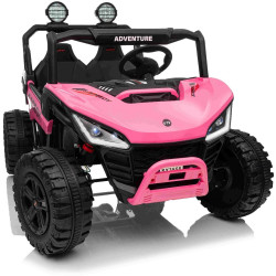 Elektrické autíčko T-REX Ride 4x4 Dvojmiestne 24V,  ružové