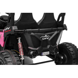 Elektrické autíčko T-REX Ride 4x4 Dvojmiestne 24V,  ružové