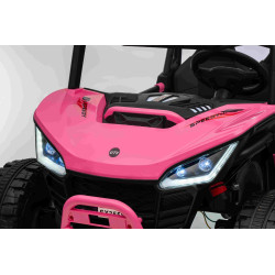 Elektrické autíčko T-REX Ride 4x4 Dvojmiestne 24V,  ružové