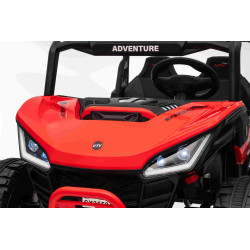 Elektrické autíčko T-REX Ride 4x4 Dvojmiestne 24V,  červené