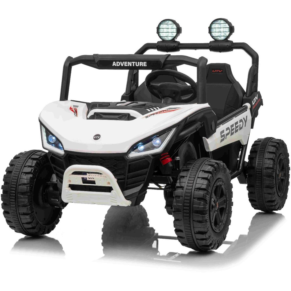 Elektrické autíčko T-REX Ride 4x4 Dvojmiestne 24V,  biele