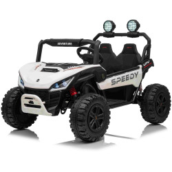 Elektrické autíčko T-REX Ride 4x4 Dvojmiestne 24V,  biele