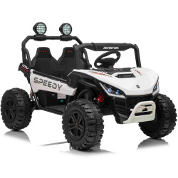 Elektrické autíčko T-REX Ride 4x4 Dvojmiestne 24V,  biele