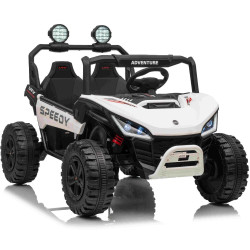 Elektrické autíčko T-REX Ride 4x4 Dvojmiestne 24V,  biele