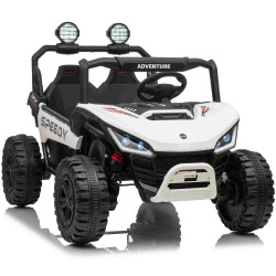Elektrické autíčko T-REX Ride 4x4 Dvojmiestne 24V,  biele