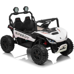 Elektrické autíčko T-REX Ride 4x4 Dvojmiestne 24V,  biele