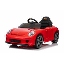 Elektrické autíčko RUF GT 12V,  červené