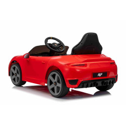 Elektrické autíčko RUF GT 12V,  červené