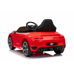 Elektrické autíčko RUF GT 12V,  červené