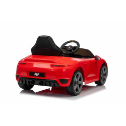 Elektrické autíčko RUF GT 12V,  červené
