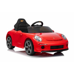 Elektrické autíčko RUF GT 12V,  červené