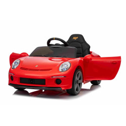 Elektrické autíčko RUF GT 12V,  červené