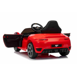 Elektrické autíčko RUF GT 12V,  červené
