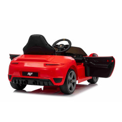 Elektrické autíčko RUF GT 12V,  červené