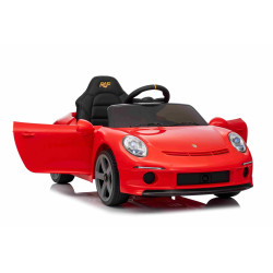 Elektrické autíčko RUF GT 12V,  červené