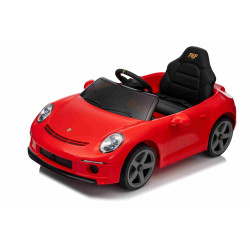 Elektrické autíčko RUF GT 12V,  červené