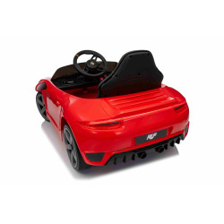 Elektrické autíčko RUF GT 12V,  červené