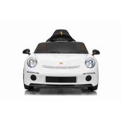 Elektrické autíčko RUF GT 12V,  biele