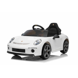 Elektrické autíčko RUF GT 12V,  biele