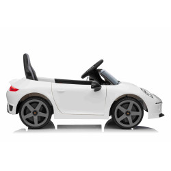 Elektrické autíčko RUF GT 12V,  biele