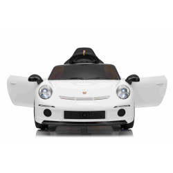 Elektrické autíčko RUF GT 12V,  biele