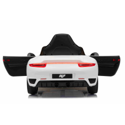 Elektrické autíčko RUF GT 12V,  biele