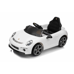 Elektrické autíčko RUF GT 12V,  biele