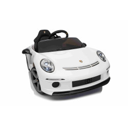 Elektrické autíčko RUF GT 12V,  biele
