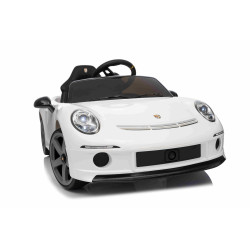 Elektrické autíčko RUF GT 12V,  biele