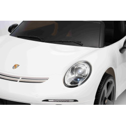 Elektrické autíčko RUF GT 12V,  biele