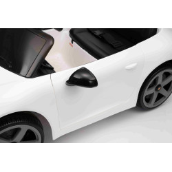 Elektrické autíčko RUF GT 12V,  biele