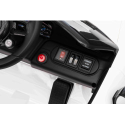 Elektrické autíčko RUF GT 12V,  biele