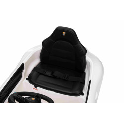 Elektrické autíčko RUF GT 12V,  biele