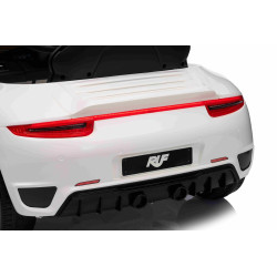 Elektrické autíčko RUF GT 12V,  biele
