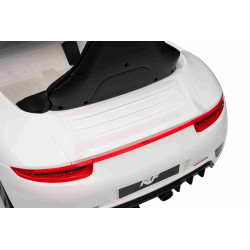 Elektrické autíčko RUF GT 12V,  biele