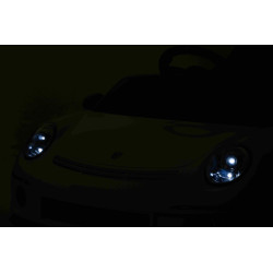 Elektrické autíčko RUF GT 12V,  biele
